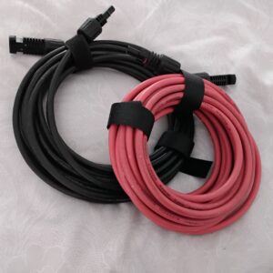 A set of solar cables, at least 20 feet each